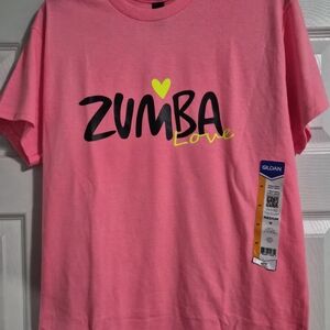 Gildan Pink Zumba Love T-Shirt